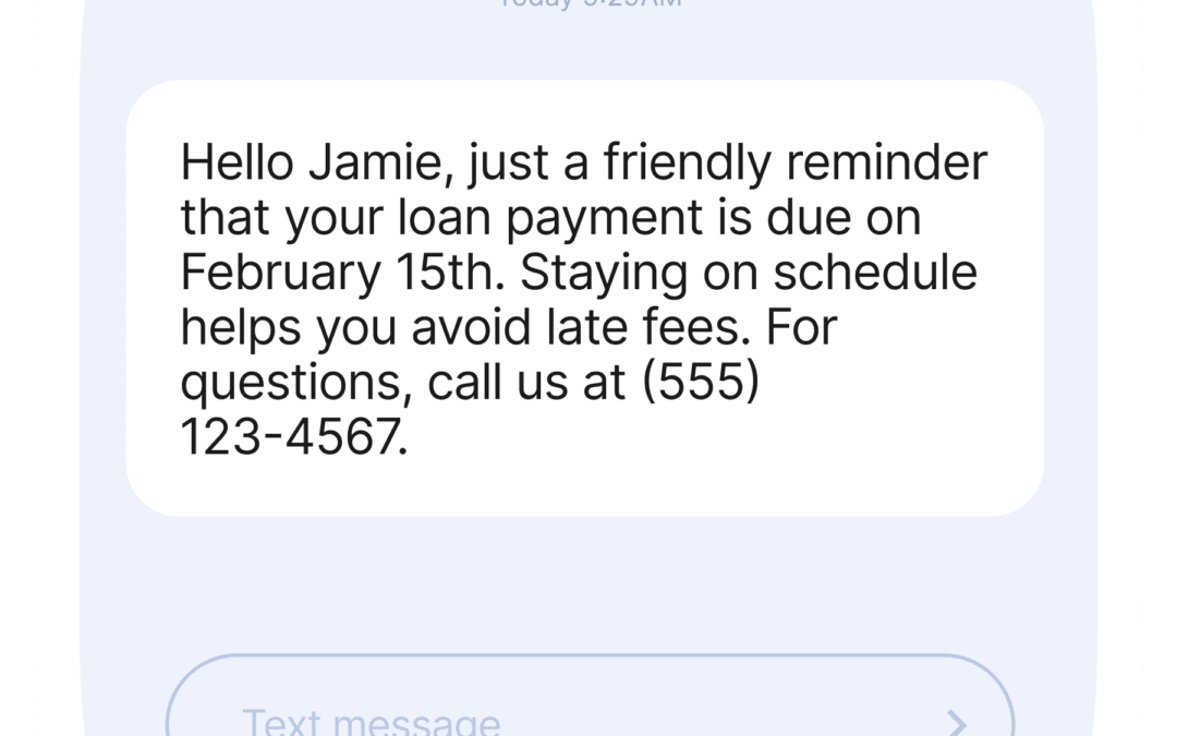 Auto Loan Text Message Reminders: A Bank’s Guide to Reducing Late Payments