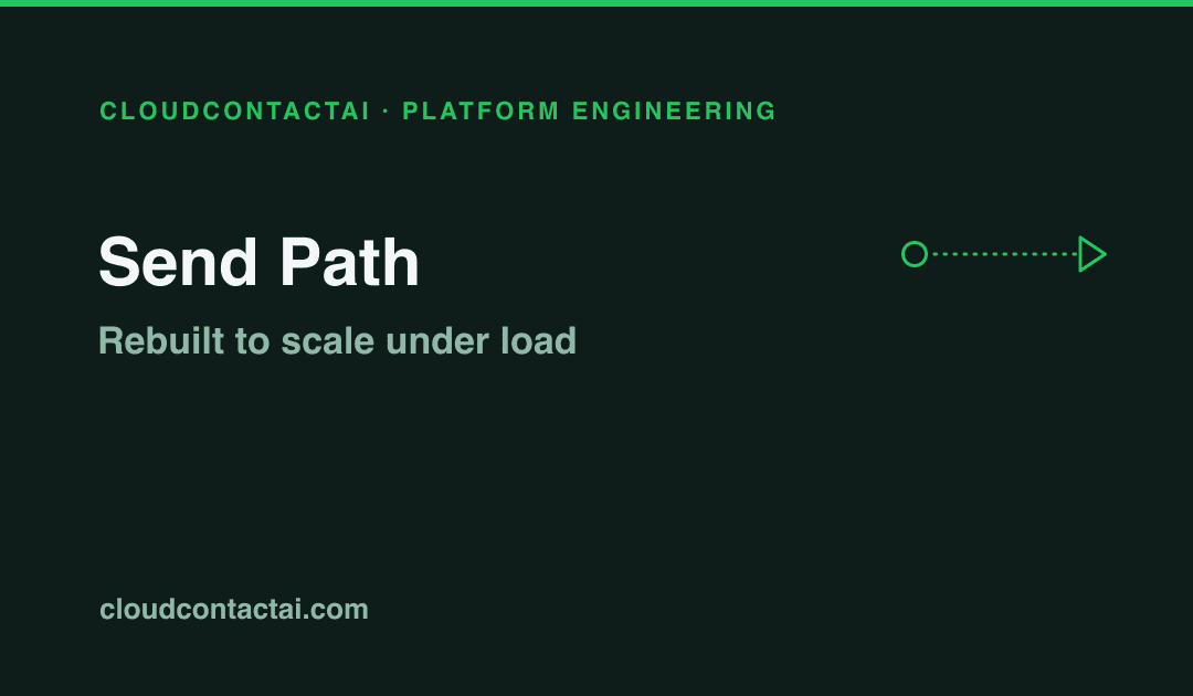 How We Rebuilt CloudContactAI’s Send Path to Scale Under Load