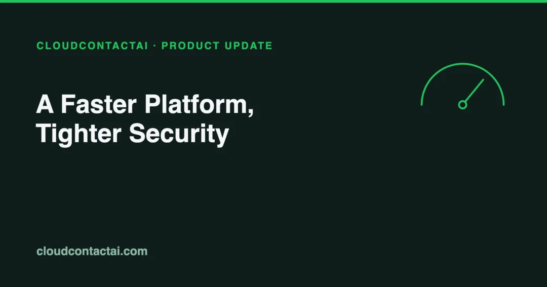 What’s New in CloudContactAI: A Faster Platform, Tighter Security, and Smoother Compliance