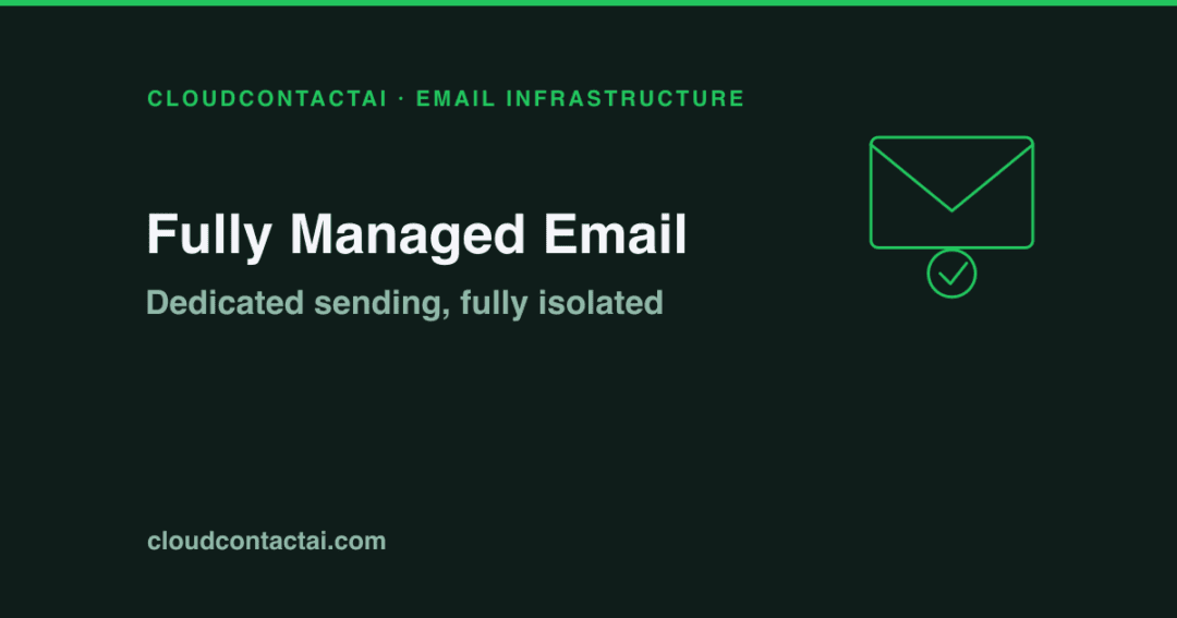 Dedicated sending, fully isolated: Fully Managed Email Has Arrived: Dedicated Sending Infrastructure for Every Account